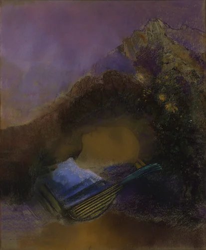 Orpheus by Odilon Redon, drawing, 1898-1915