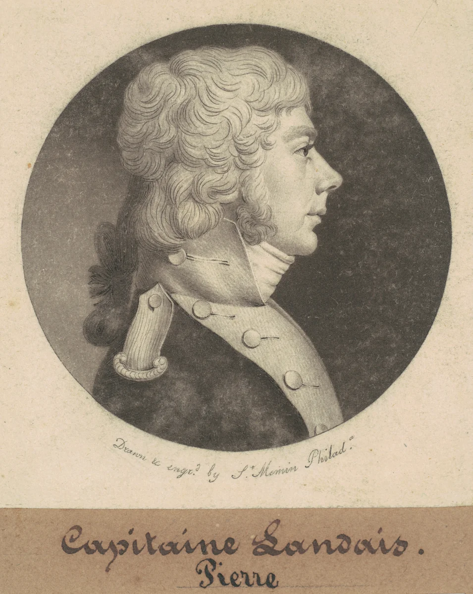 Louis Landais by Charles B. J. Févret de Saint-Mémin, print, 1801