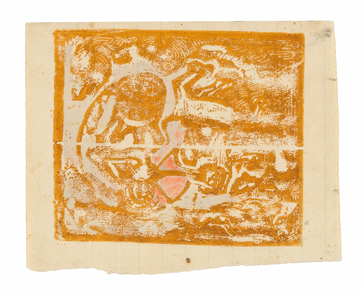 Maoris and Animals by Paul Gauguin, print, 1896-1897