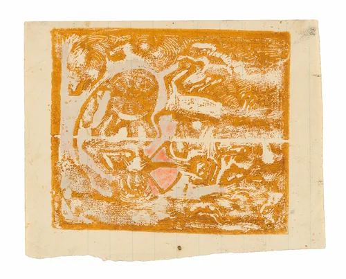 Maoris and Animals by Paul Gauguin, print, 1896-1897