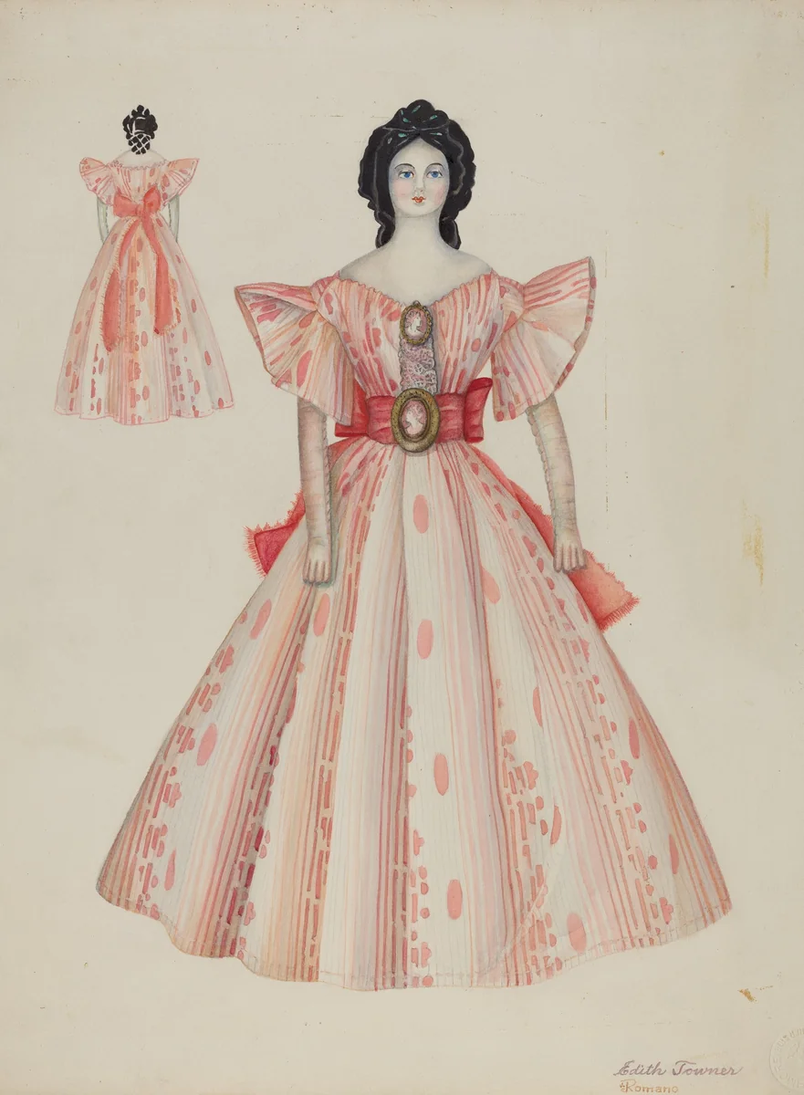Doll - "Eugenia" by Edith Towner, index of american design, 1939