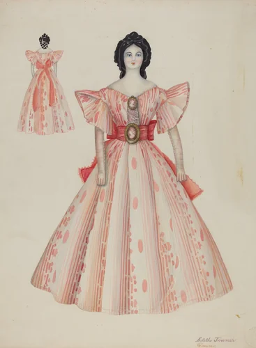 Doll - "Eugenia" by Edith Towner, index of american design, 1939