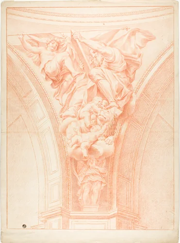 Saint Mark by Domenichino, drawing, 1627-1799