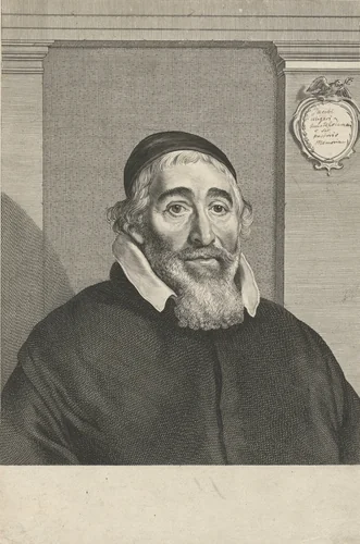 Portret van Jacobus Vligerus by Theodor Matham, print, 1651-1676