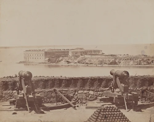 Gun Battery by James Robertson; Felice Beato, photograph, 1855-1856