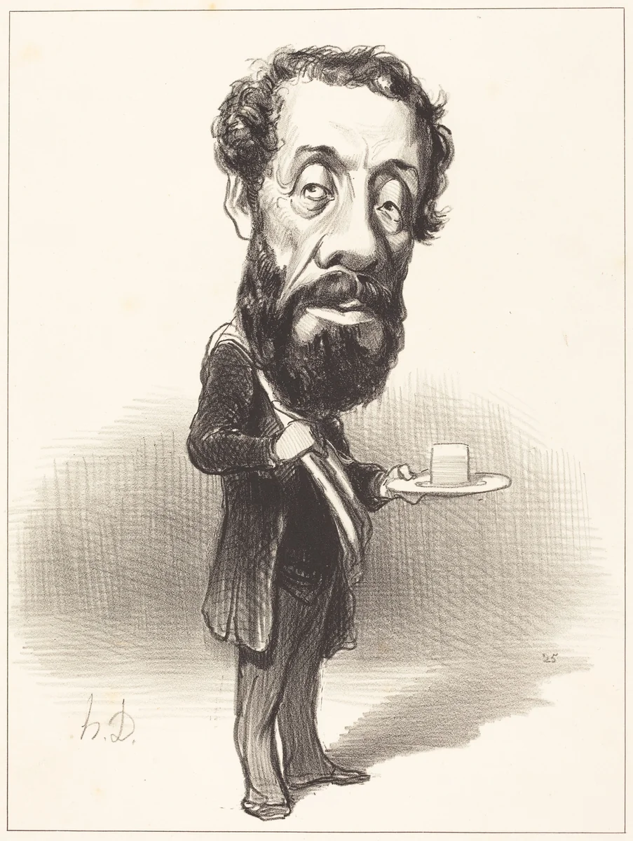 J. Marie-Anne Degousée by Honoré Daumier, print, 1849