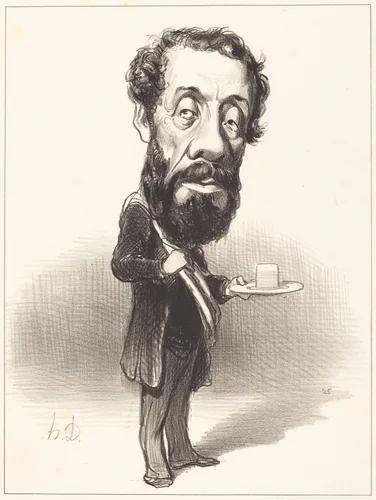 J. Marie-Anne Degousée by Honoré Daumier, print, 1849