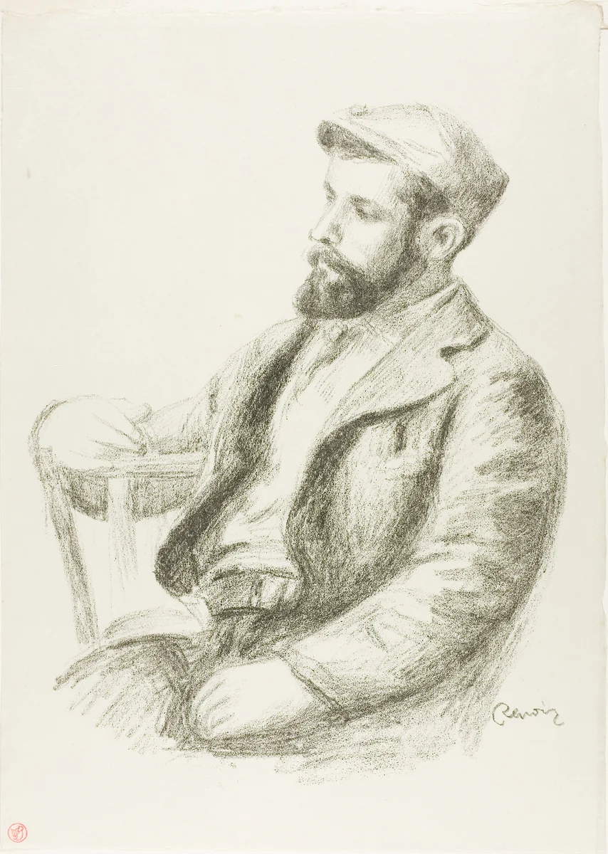 Portrait of Louis Valtat by Pierre-Auguste Renoir, print, 1899-1909