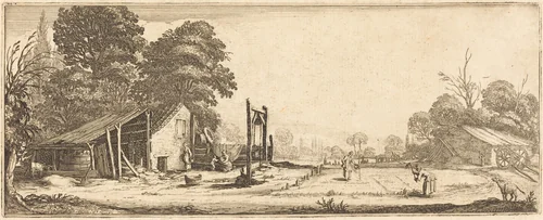 The Garden by Jacques Callot, print, 1633-1635