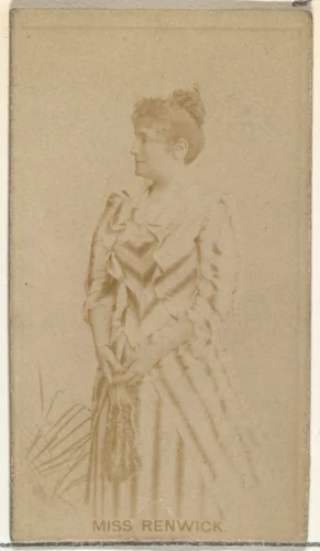 Miss Renwick, from the Actors and Actresses series (N145-8) issued by Duke Sons & Co. to promote Duke Cigarettes by W. Duke, Sons & Co., photograph, 1890-1895