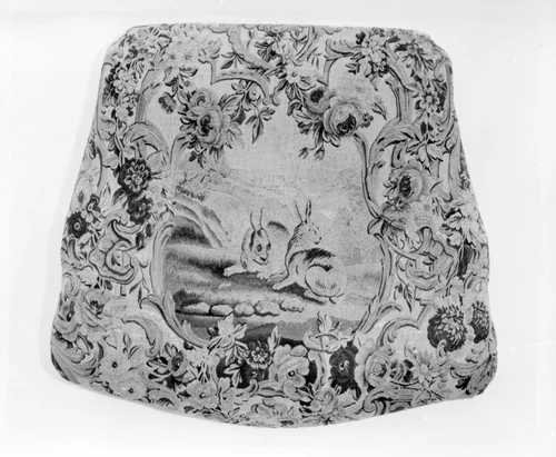 Armchair seat by Beauvais, textile, 1754-1756