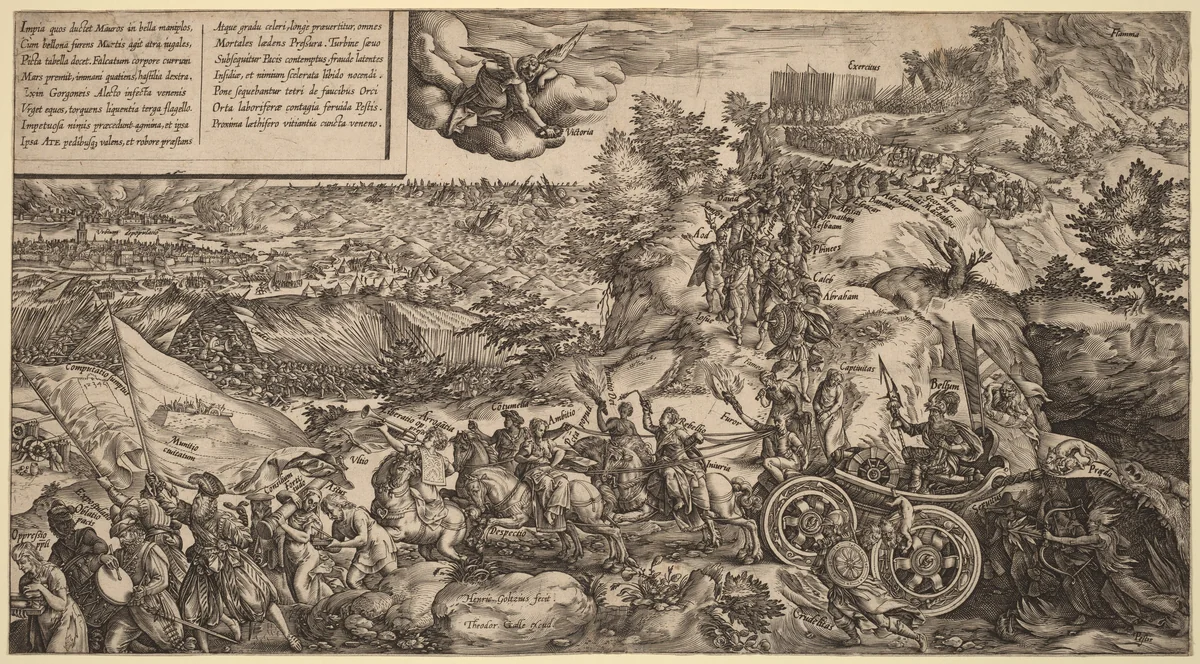 Allegory of War by Hendrick Goltzius
Theodor Galle, print, 1578