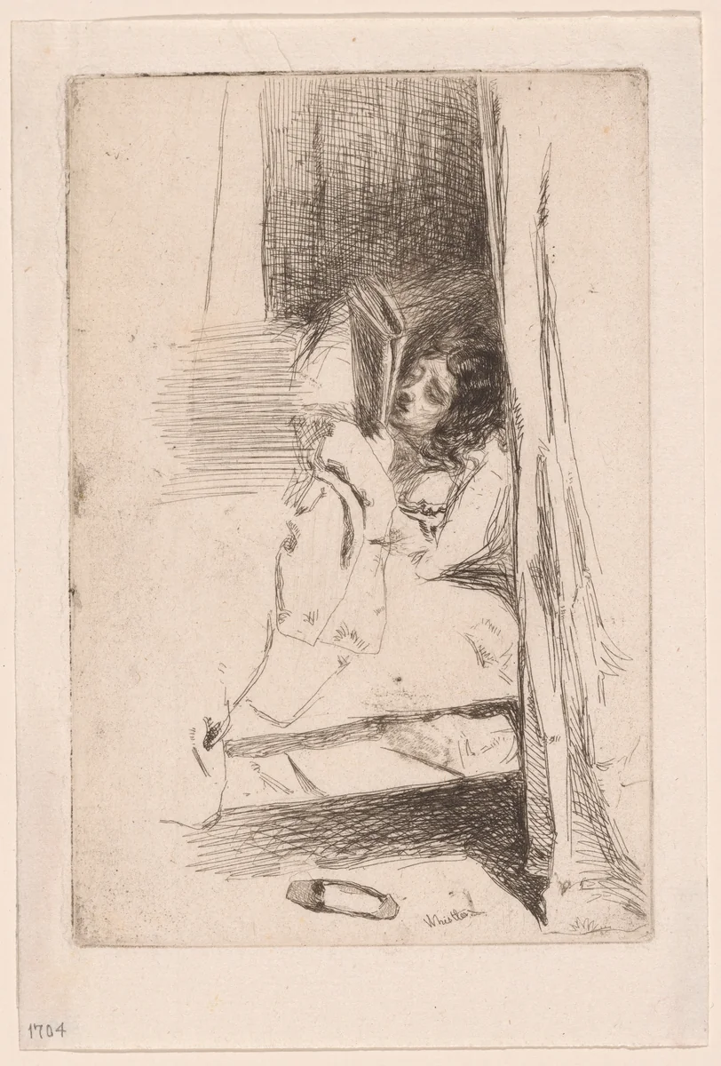 The Slipper by James McNeill Whistler, print, 1859