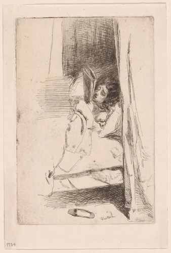 The Slipper by James McNeill Whistler, print, 1859
