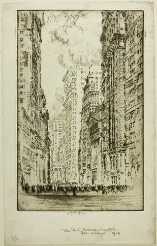 The Stock Exchange by Joseph Pennell, print, 1904