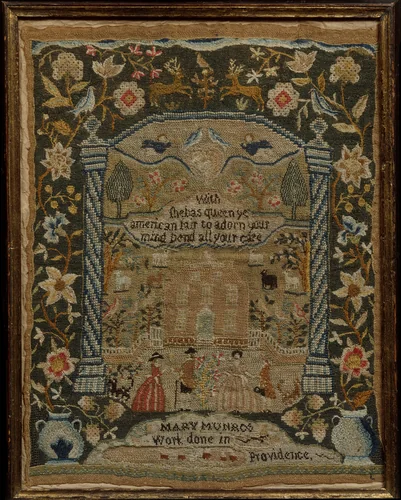 Sampler by Mary Munro, artwork, 1788