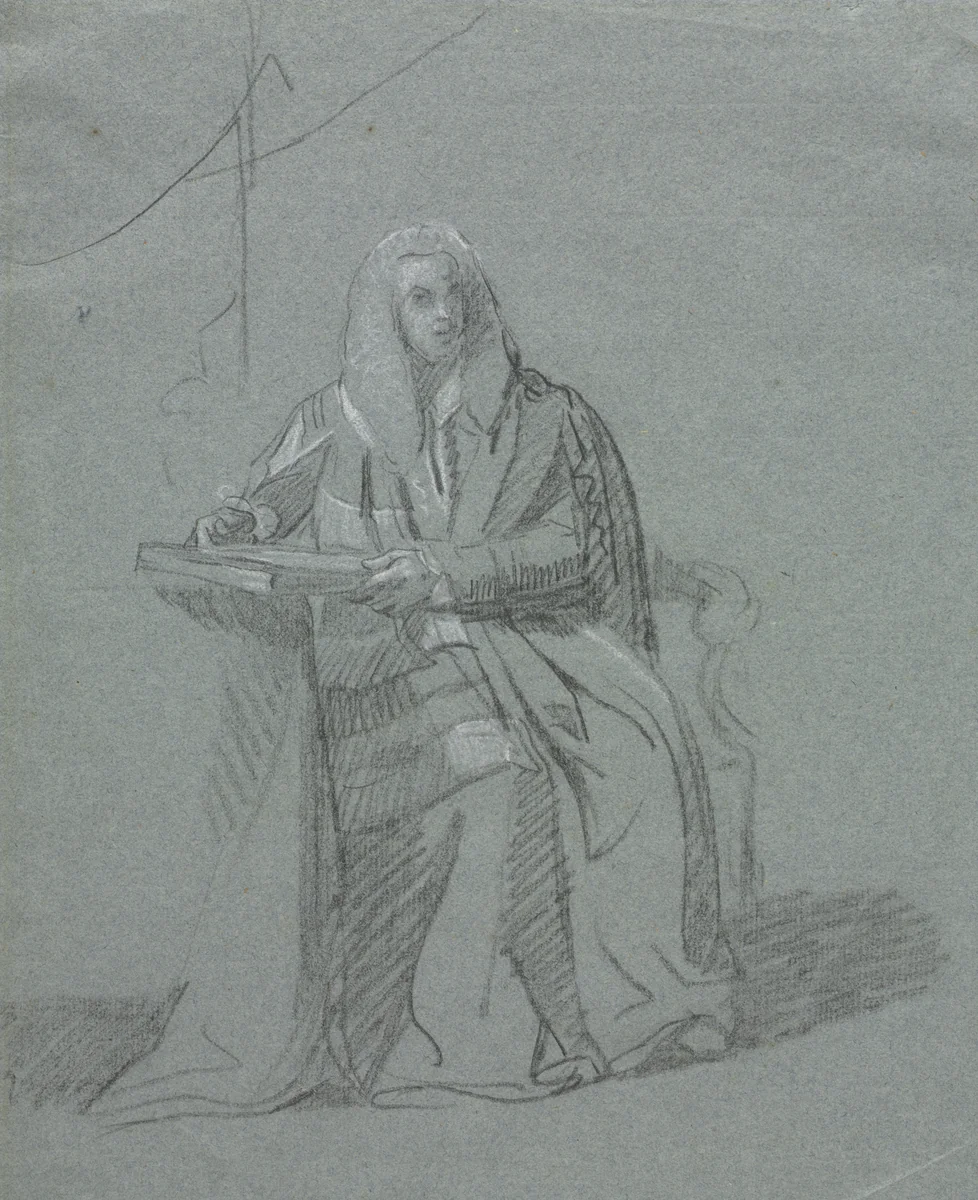 Portrait of William Murray, Earl of Mansfield (1705-1793) by John Singleton Copley, drawing, 1778-1788