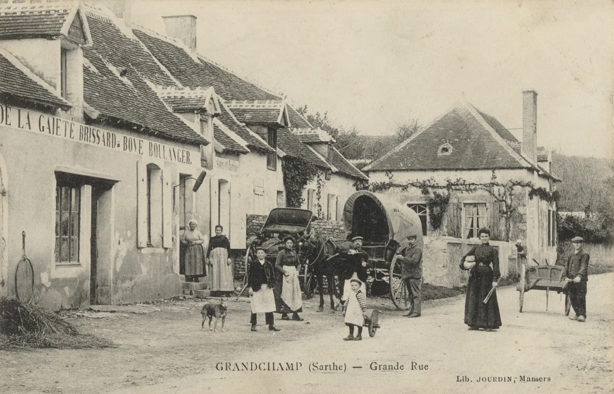 Boulangerie Bove, Grandchamp (Sarthe) by Unidentified Photographer, photograph, 1906