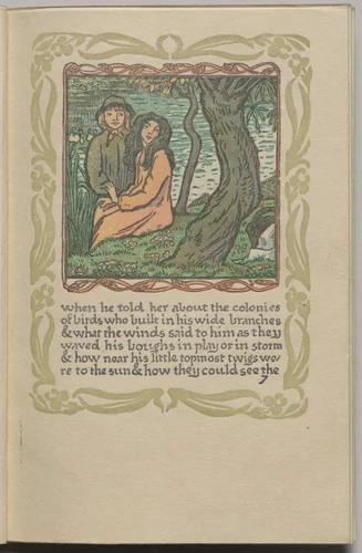 The Queen of the Fishes: Plate 7 by Lucien Pissarro, book, 1894