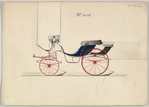 Victoria #3028 by Brewster & Co., drawing, 1874