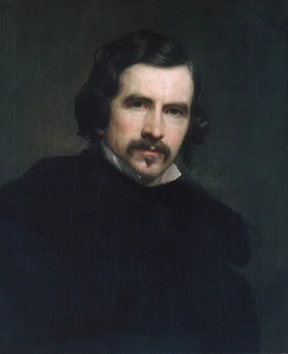 Portrait of the Artist by George P. A. Healy, artwork, 1851