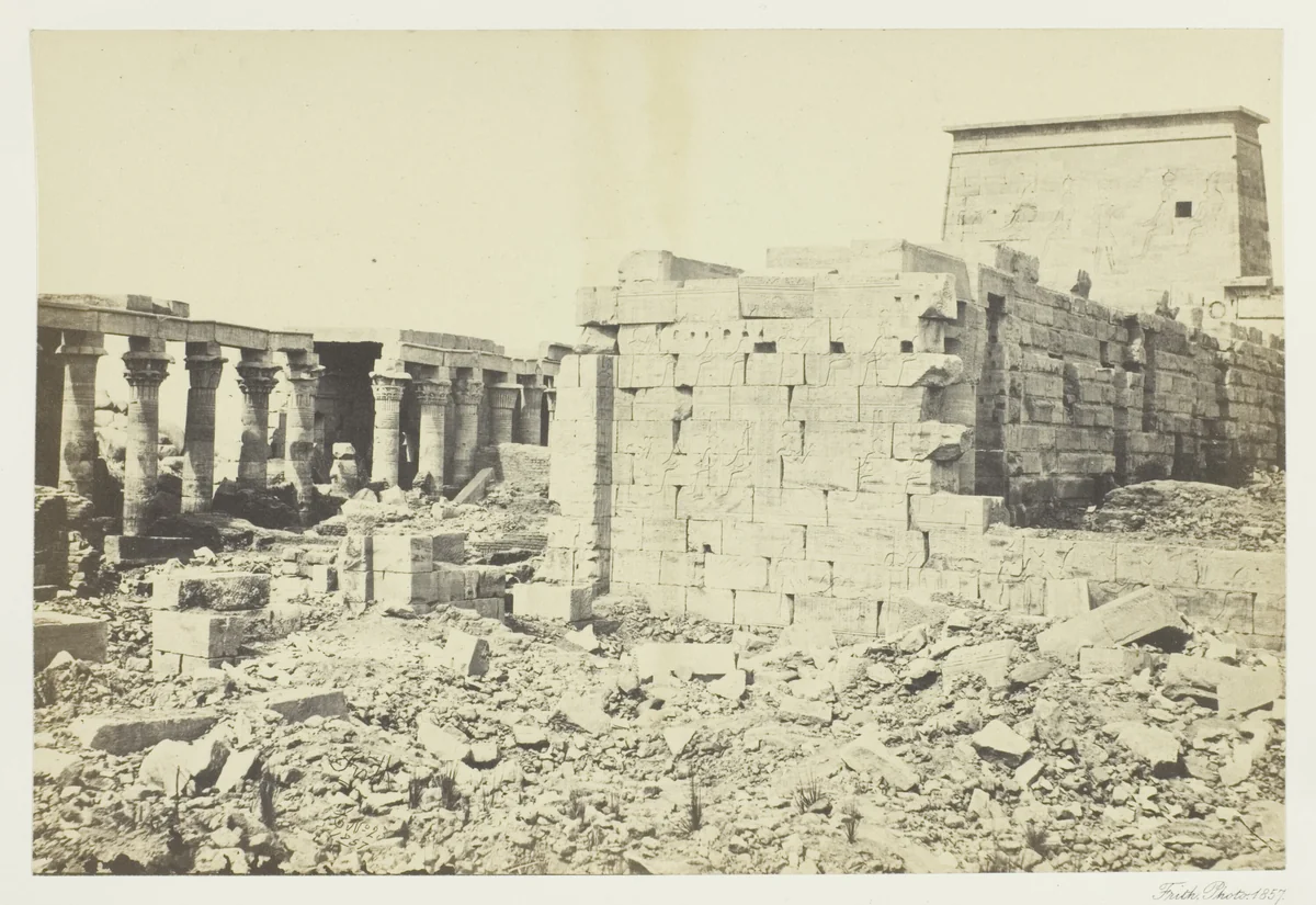 View on the Island of Philæ by Francis Frith, photograph, 1857