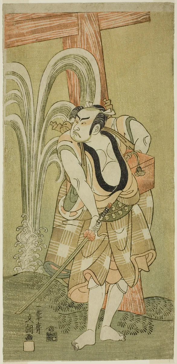 The Actor Otani Hiroji III in an Unidentified Role by Ippitsusai Buncho, print, 1765-1775