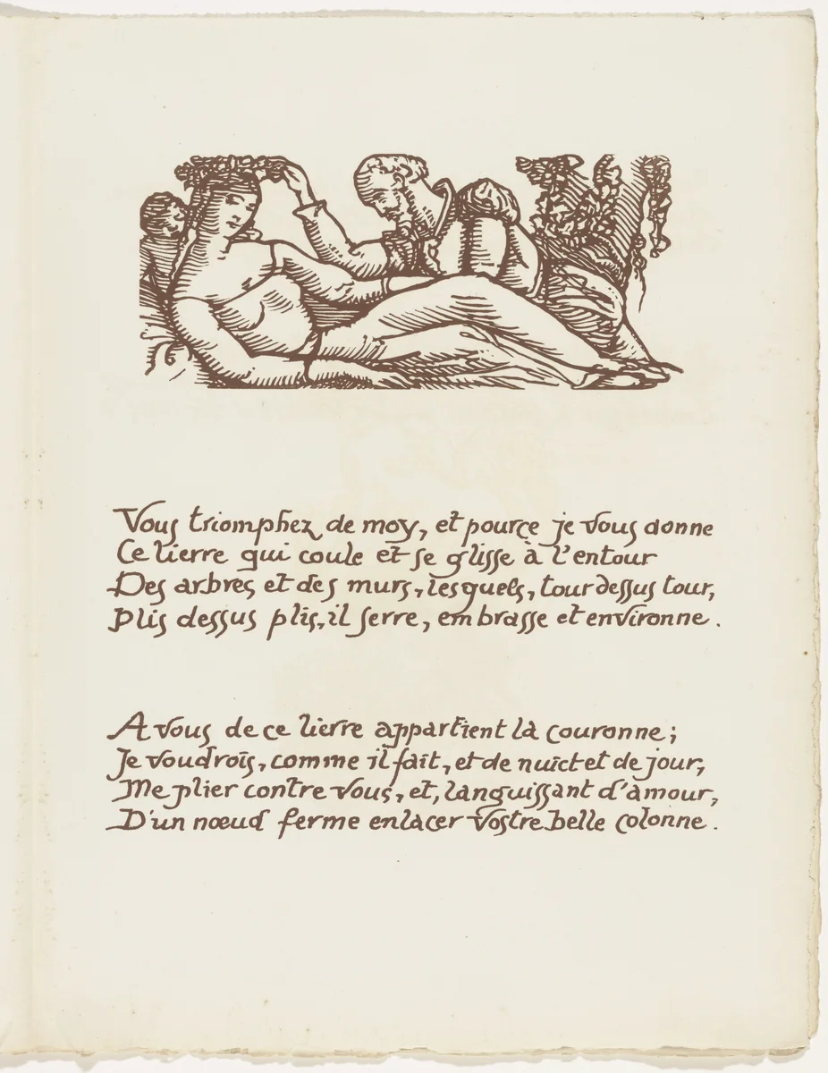 Headpiece (folio 115) from Les Amours (The Loves) by Émile Bernard, illustrated book, 1915