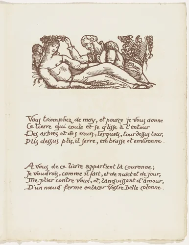 Headpiece (folio 115) from Les Amours (The Loves) by Émile Bernard, illustrated book, 1915