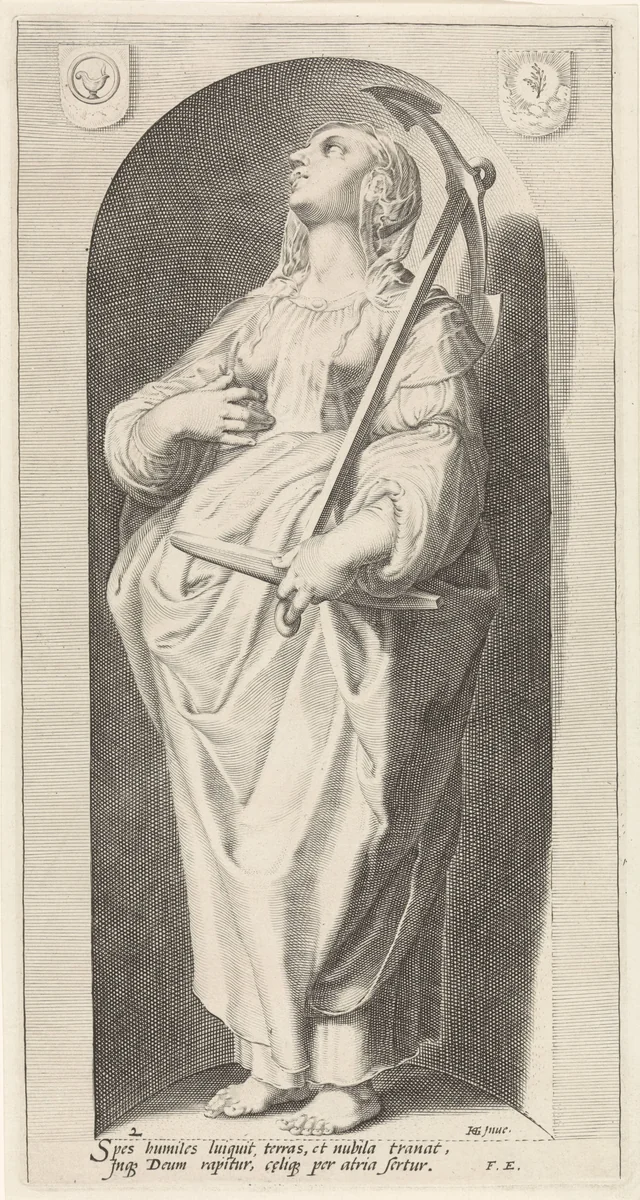 Hoop (spes) by Jacob Matham, print, 1593