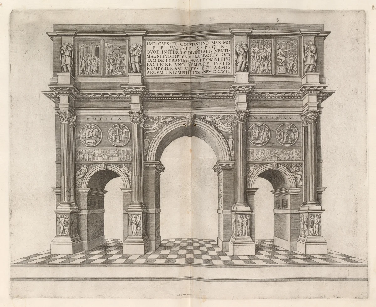 Arch of Constantine by None, print, 1540-1570