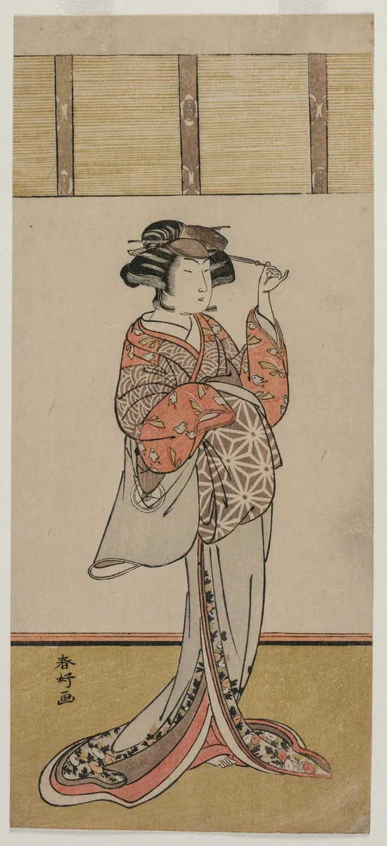 Iwai Hanshiro IV as Oiso no Tora by Katsukawa Shunkō (勝川春好), print, 1773-1777