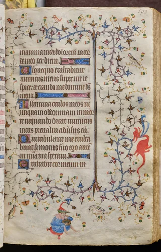 Hours of Charles the Noble, King of Navarre (1361-1425): fol. 97r, Text by Master of the Brussels Initials and Associates, book, 1400-1410