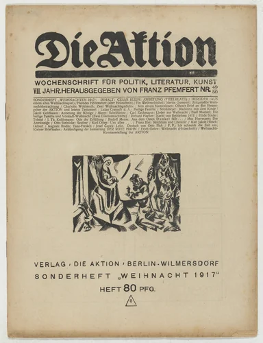 Die Aktion, vol. 7, no. 49/50 by Karl Jacob Hirsch, periodical, 1917