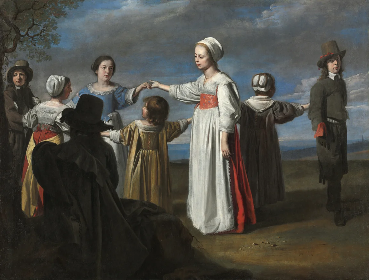 Children Dancing by Le Nain, painting, 1645-1655