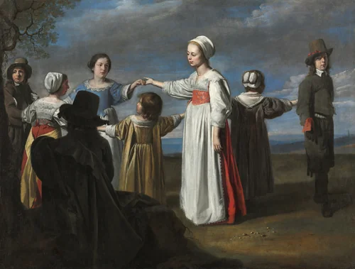 Children Dancing by Le Nain, painting, 1645-1655