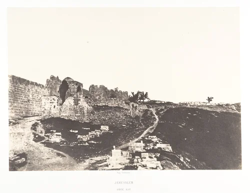 Jérusalem, Côté Est de Jérusalem by Auguste Salzmann, photograph, 1854-1859