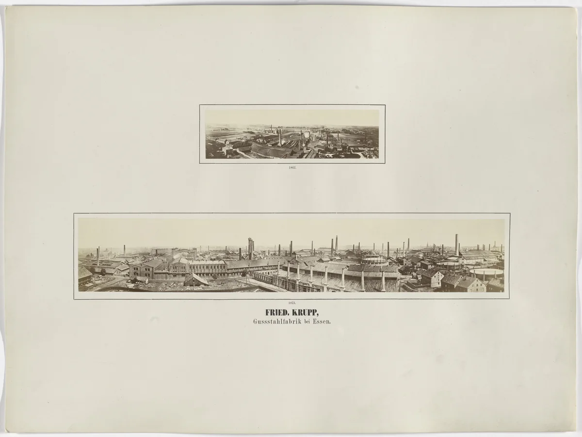 Friedrich Krupp Cast Steel Works, Essen by Hugo van Werden, photograph, 1873