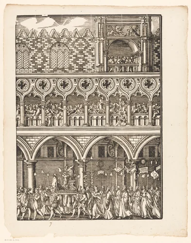 Festa della Sensa (zevende gedeelte) by Jost Amman, print, 1679