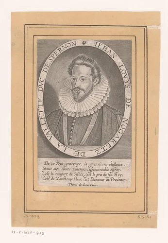 Portret van Jean-Louis de Nogaret de La Valette by Unknown, print, 1576-1614