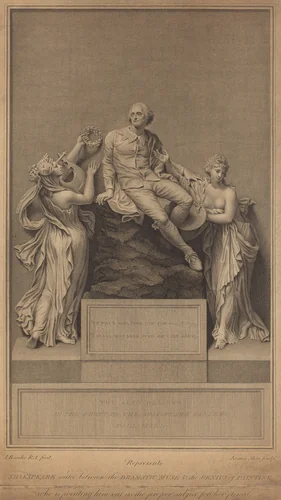 Monument to William Shakespeare by James Stow; Thomas Banks, print, 1798