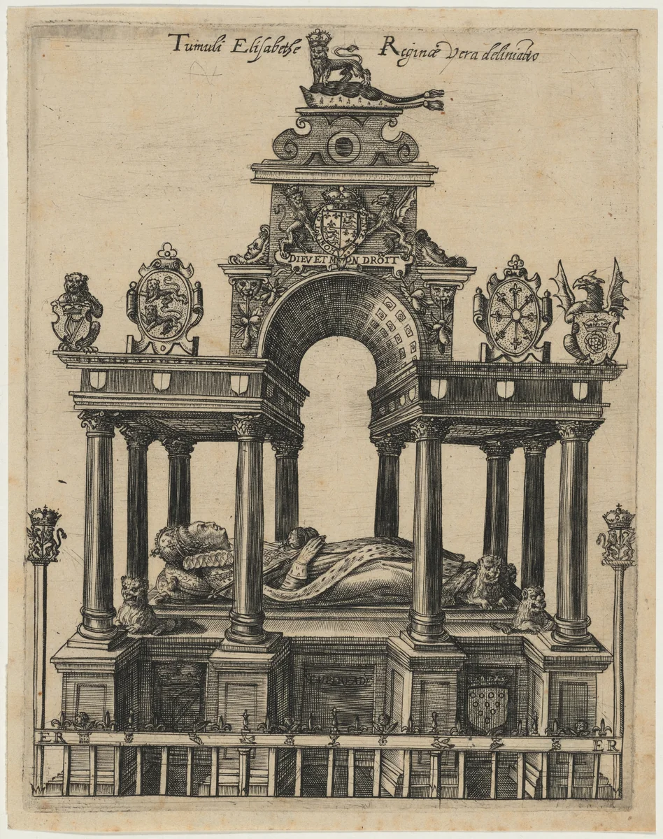 Elizabeth's Tomb by Magdalena van de Passe
Willem de Passe, print, 1620