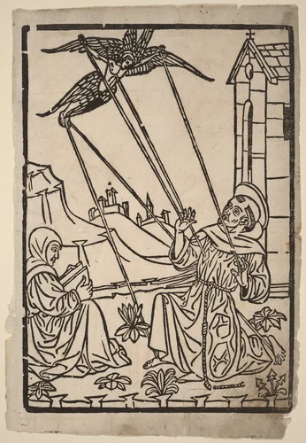 Saint Francis Receiving the Stigmata by Italian 15th Century, print, 1470-1480