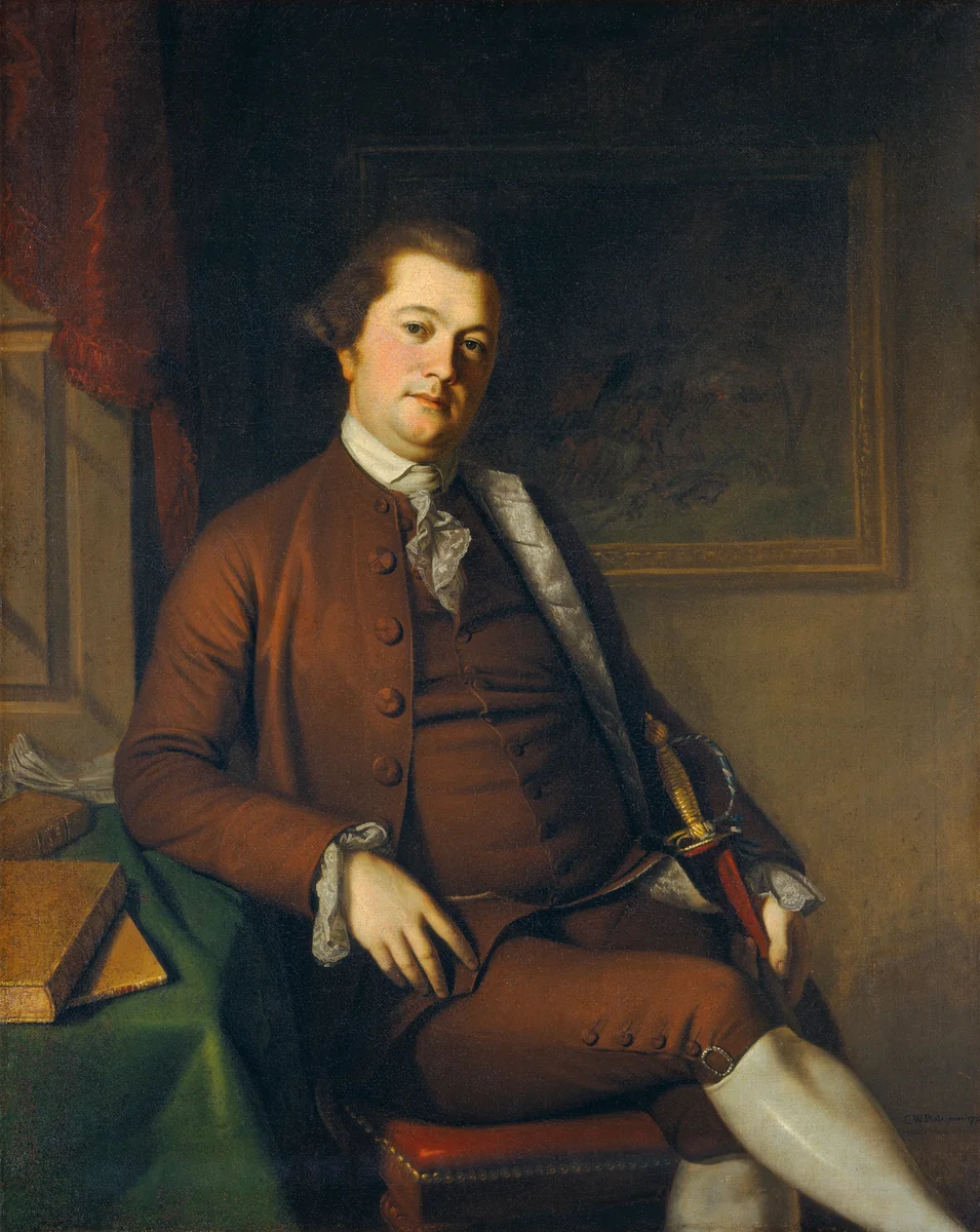 John Philip de Haas by Charles Willson Peale, painting, 1772