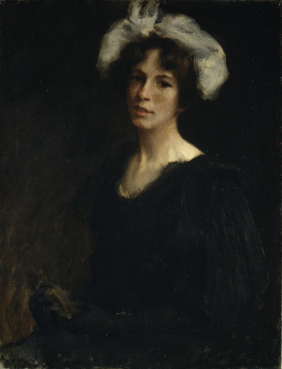 Bessie Potter by William Merritt Chase, artwork, 1892-1895