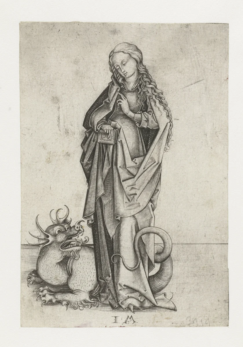 Heilige Margaretha by Unknown, print, 1455-1503