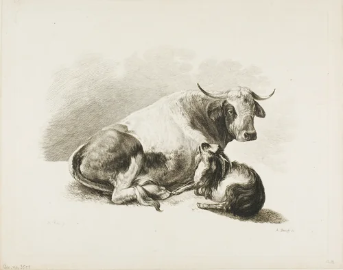 Animal Piece by Adam von Bartsch, print, 1777-1821