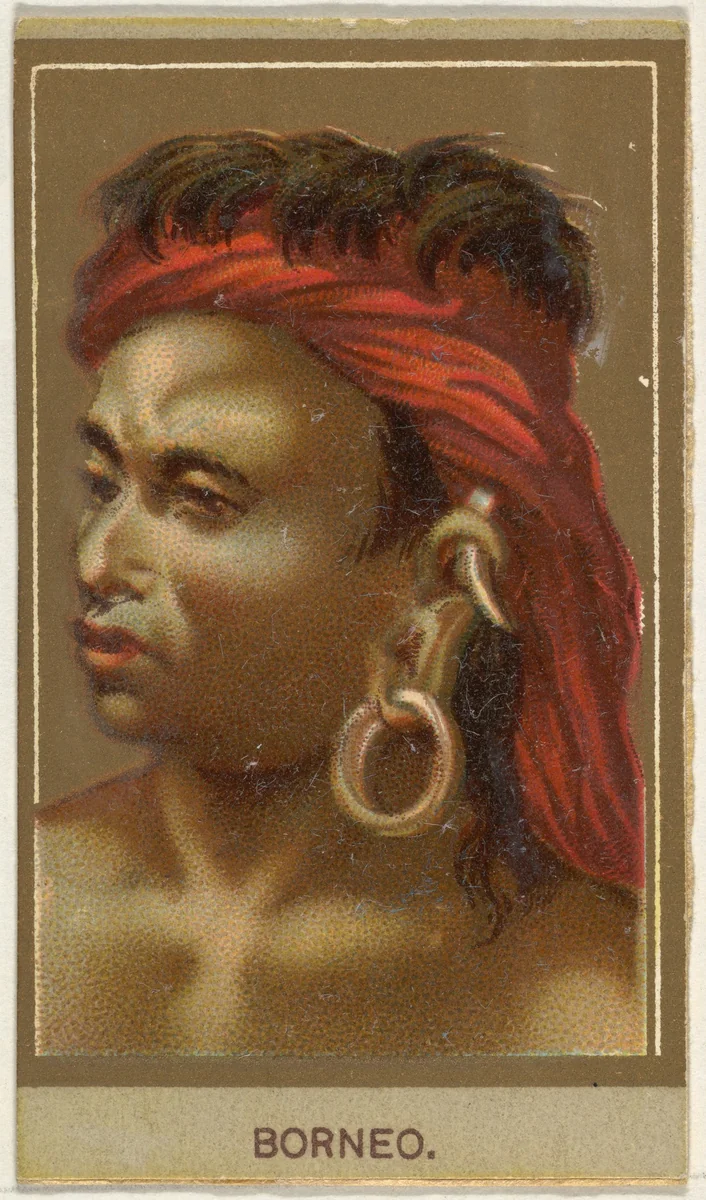 Borneo, from the Races of Mankind series (T181) issued by Abdul Cigarettes by Abdul Cigarettes, print, 1881