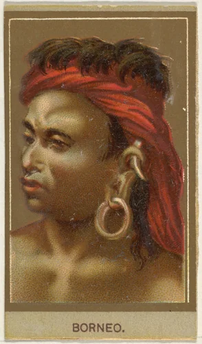 Borneo, from the Races of Mankind series (T181) issued by Abdul Cigarettes by Abdul Cigarettes, print, 1881