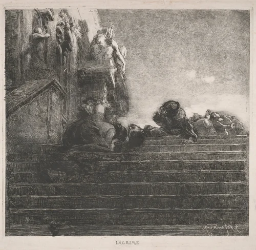 Lagrime (Tears) by Giuseppe Mentessi, print, 1894